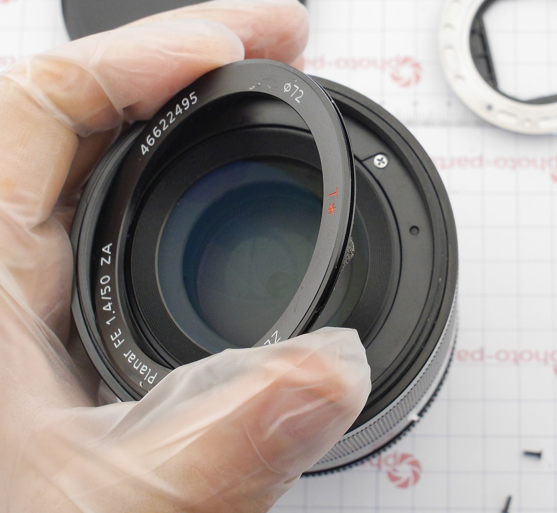 Розбирання і ремонт Sony FE Planar T* 50mm F1.4 ZA